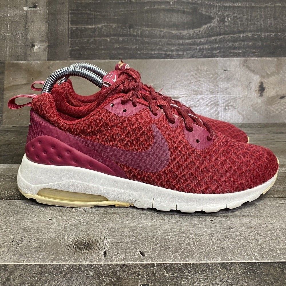 Nike Air Max Motion Maroon Wine Red Athletic Shoes 844895-660 Women's Size 8